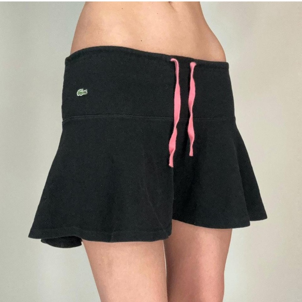 Lacoste Black Skirt with Drawstring